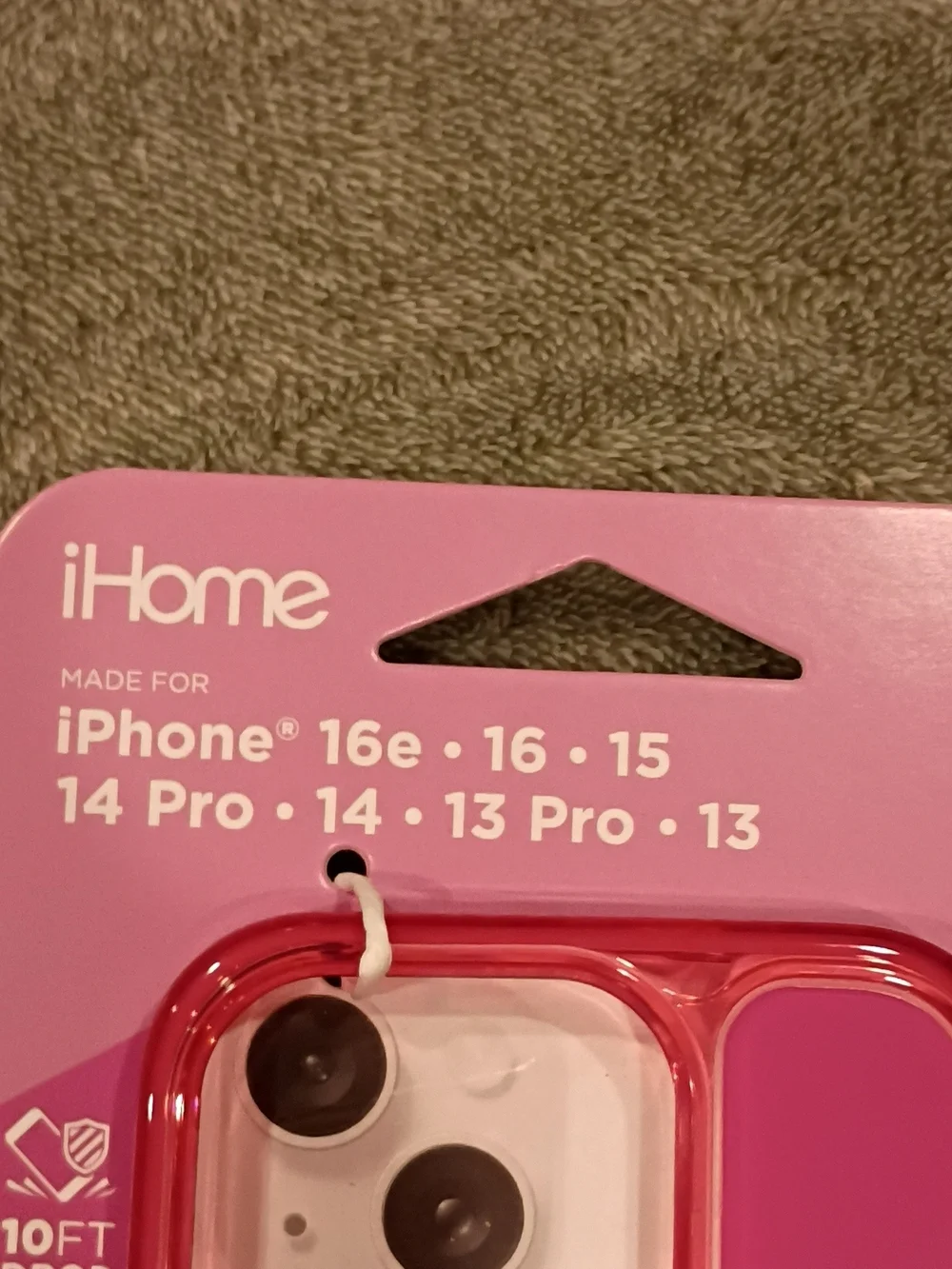 iHome Velo MagSafe-Compatible iPhone Case in Bright Pink